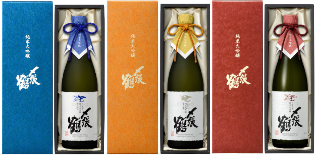 宮尾酒造の新商品「〆張鶴　純米大吟醸」３種